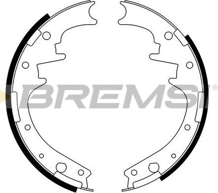 Bremsi GF4581 - Set saboti frana - allinparts.ro