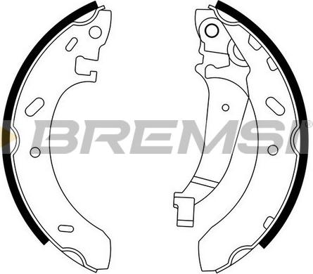 Bremsi GF4698 - Set saboti frana - allinparts.ro
