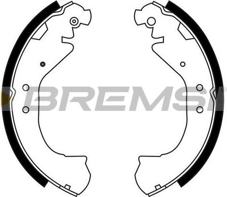 Bremsi GF4675 - Set saboti frana - allinparts.ro