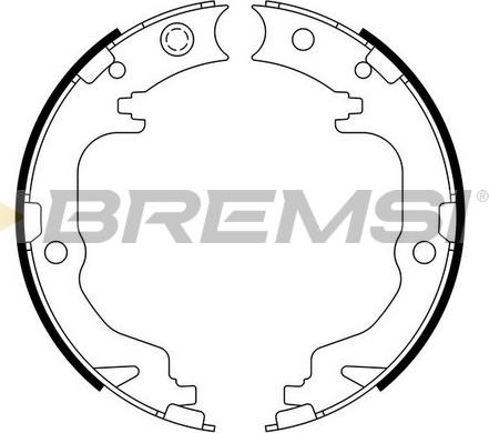 Bremsi GF4886 - Set saboti frana, frana de mana allinparts.ro