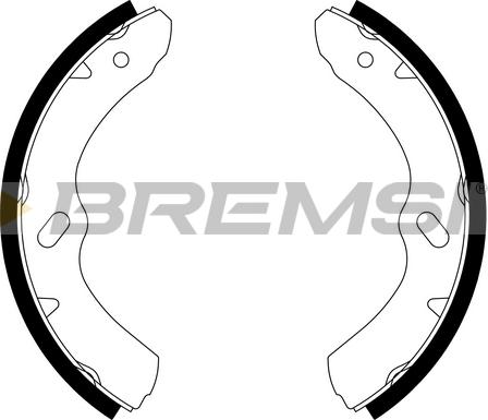 Bremsi GF4792 - Set saboti frana allinparts.ro