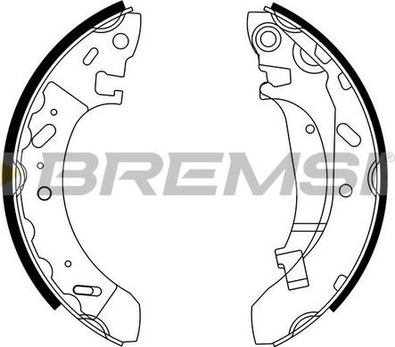Bremsi GF4716 - Set saboti frana - allinparts.ro
