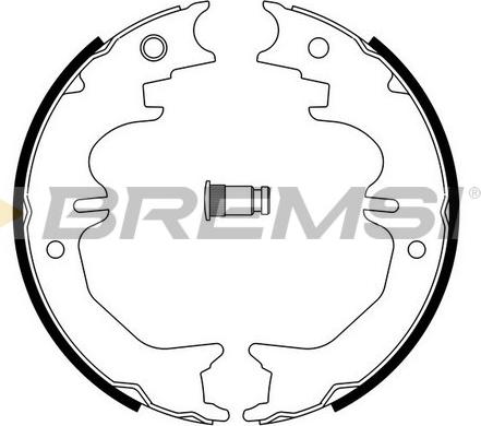 Bremsi GF0965 - Set saboti frana, frana de mana - allinparts.ro