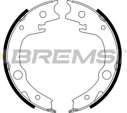 Bremsi GF0966 - Set saboti frana, frana de mana allinparts.ro