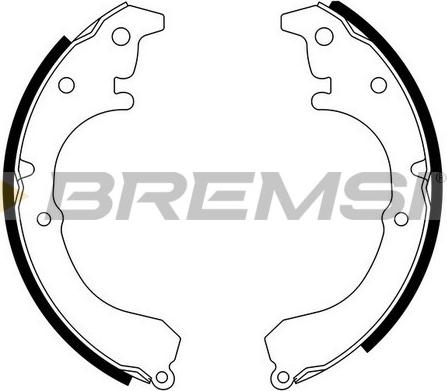 Bremsi GF0960 - Set saboti frana allinparts.ro