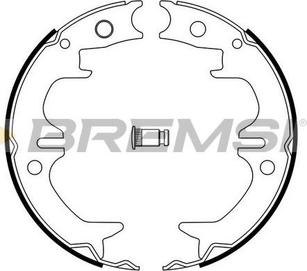 Bremsi GF0962 - Set saboti frana, frana de mana - allinparts.ro