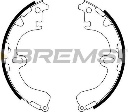 Bremsi GF0933 - Set saboti frana allinparts.ro
