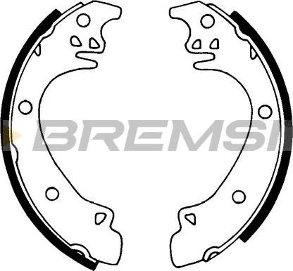 Bremsi GF0444 - Set saboti frana allinparts.ro