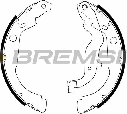 Bremsi GF0447 - Set saboti frana allinparts.ro