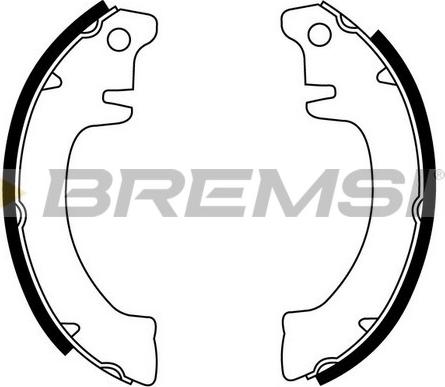 Bremsi GF0406 - Set saboti frana - allinparts.ro