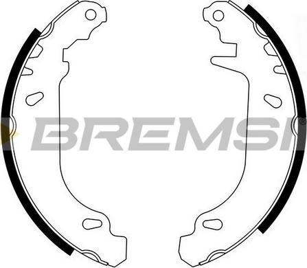 Bremsi GF0415 - Set saboti frana - allinparts.ro