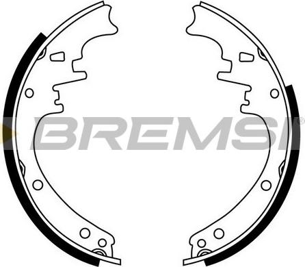 Bremsi GF0421 - Set saboti frana allinparts.ro