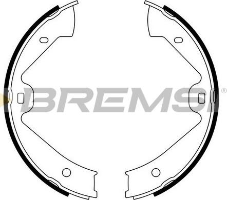 Bremsi GF0562 - Set saboti frana, frana de mana - allinparts.ro