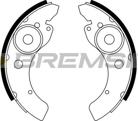 Bremsi GF0510 - Set saboti frana allinparts.ro