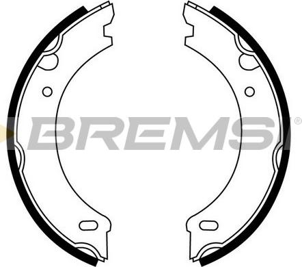Bremsi GF0605 - Set saboti frana, frana de mana - allinparts.ro