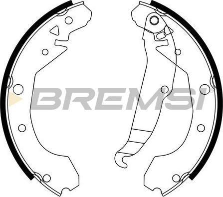 Bremsi GF0631 - Set saboti frana - allinparts.ro