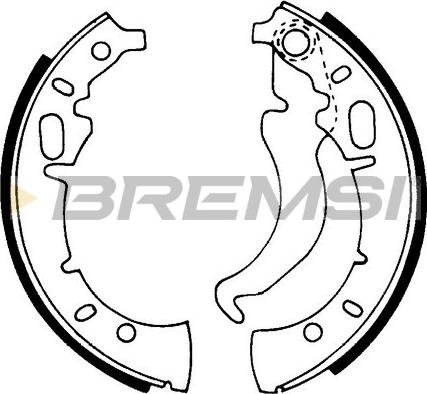 Bremsi GF0011 - Set saboti frana allinparts.ro
