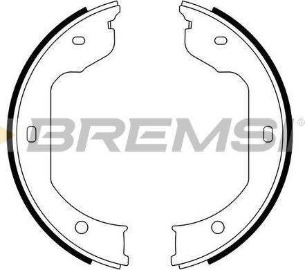Bremsi GF0081 - Set saboti frana, frana de mana allinparts.ro