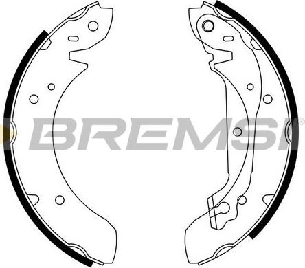 Bremsi GF0195 - Set saboti frana allinparts.ro