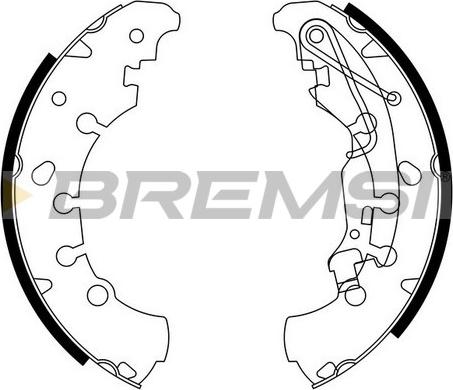 Bremsi GF0140 - Set saboti frana - allinparts.ro