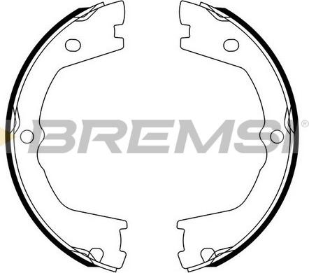 Bremsi GF0142 - Set saboti frana, frana de mana allinparts.ro