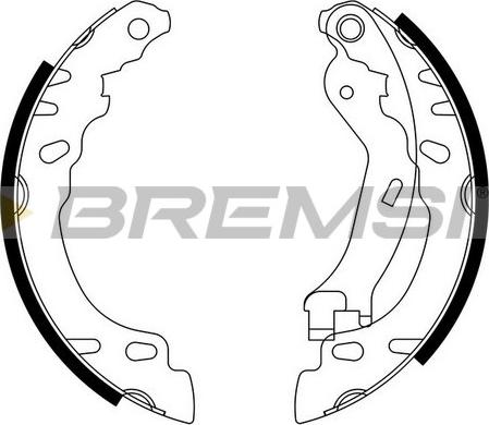 Bremsi GF0154 - Set saboti frana - allinparts.ro