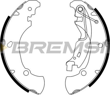 Bremsi GF0152 - Set saboti frana allinparts.ro