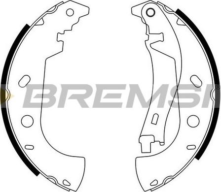 Bremsi GF0181 - Set saboti frana - allinparts.ro