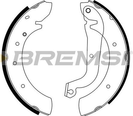 Bremsi GF0172 - Set saboti frana allinparts.ro