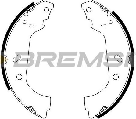 Bremsi GF0177 - Set saboti frana allinparts.ro