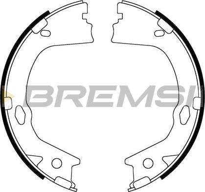 Bremsi GF0899 - Set saboti frana, frana de mana allinparts.ro