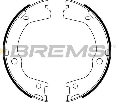 Bremsi GF0898 - Set saboti frana, frana de mana - allinparts.ro