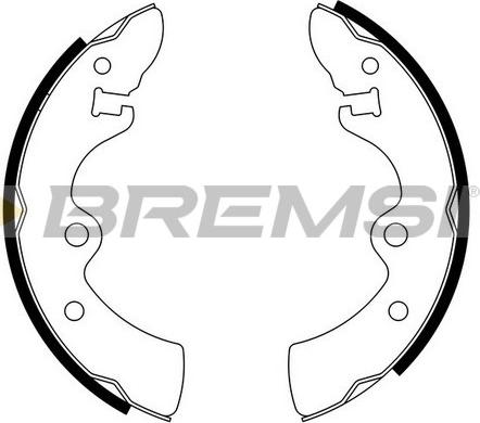 Bremsi GF0846 - Set saboti frana - allinparts.ro