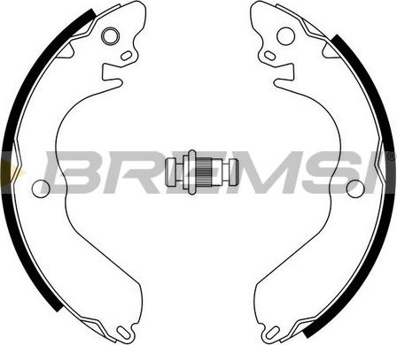 Bremsi GF0817 - Set saboti frana - allinparts.ro