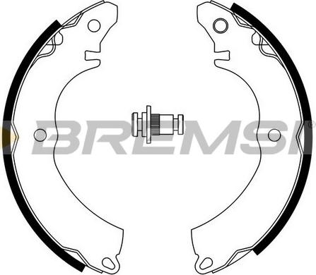 Bremsi GF0828 - Set saboti frana - allinparts.ro