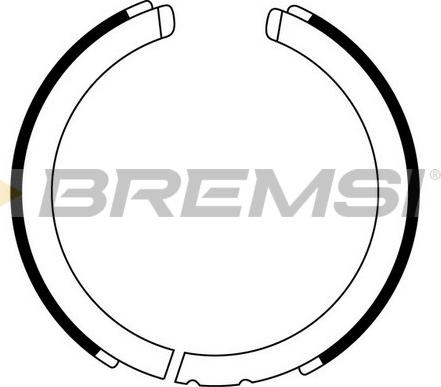 Bremsi GF0875 - Set saboti frana, frana de mana allinparts.ro