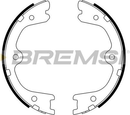 Bremsi GF0872 - Set saboti frana, frana de mana allinparts.ro
