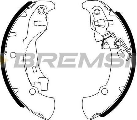 Bremsi GF0395 - Set saboti frana - allinparts.ro