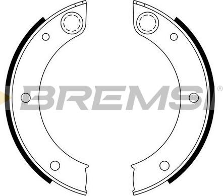 Bremsi GF0396 - Set saboti frana, frana de mana allinparts.ro