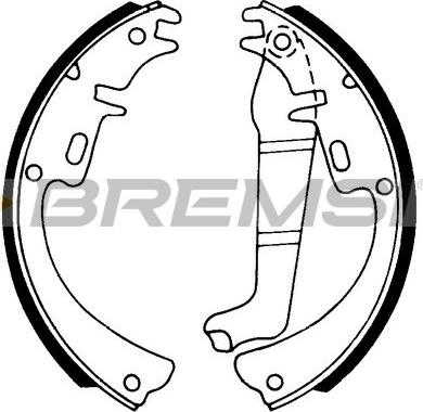 Bremsi GF0344 - Set saboti frana - allinparts.ro