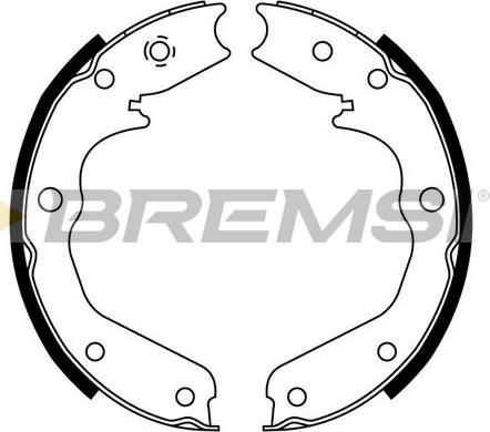 Bremsi GF0356 - Set saboti frana, frana de mana allinparts.ro