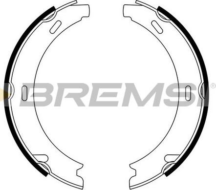 Bremsi GF0302 - Set saboti frana, frana de mana - allinparts.ro