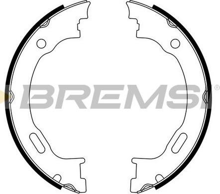 Bremsi GF0310 - Set saboti frana, frana de mana allinparts.ro