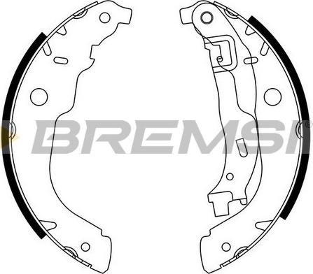 Bremsi GF0389 - Set saboti frana - allinparts.ro