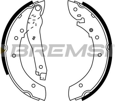 Bremsi GF0380 - Set saboti frana - allinparts.ro