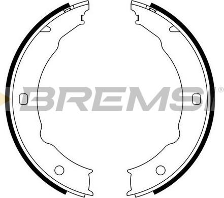 Bremsi GF0387 - Set saboti frana, frana de mana - allinparts.ro