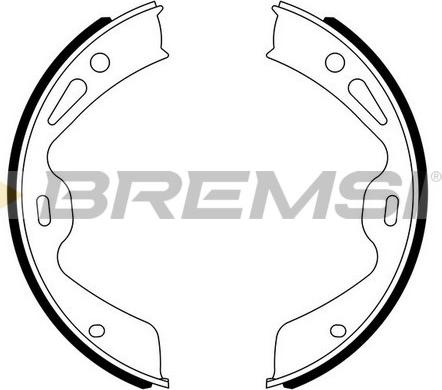 Bremsi GF0330 - Set saboti frana, frana de mana - allinparts.ro