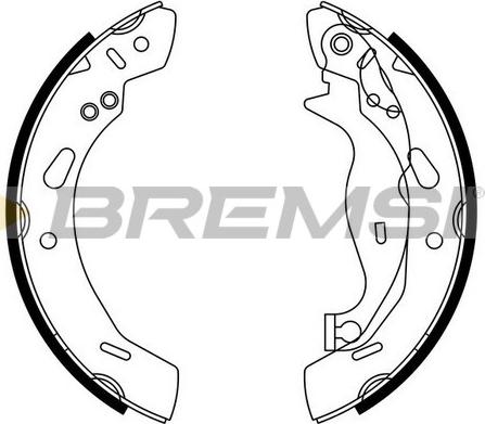 Bremsi GF0249 - Set saboti frana - allinparts.ro