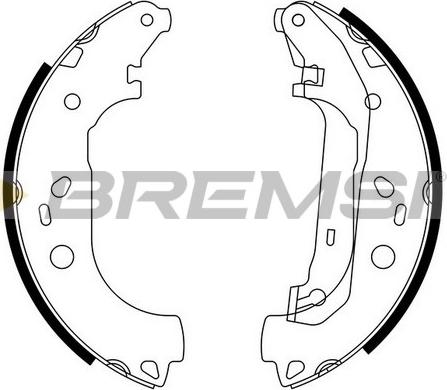Bremsi GF0245 - Set saboti frana allinparts.ro