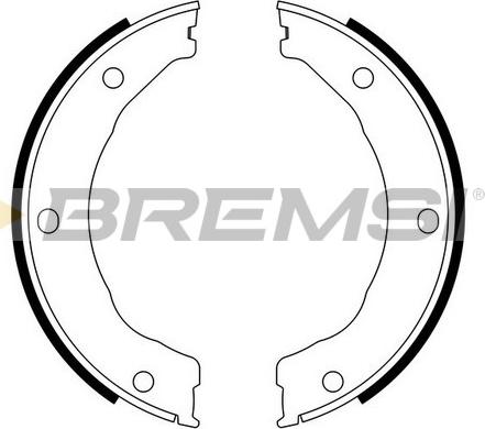Bremsi GF0246 - Set saboti frana, frana de mana - allinparts.ro